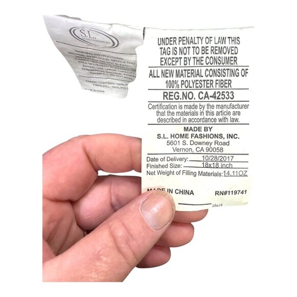 Mr. & Mrs. Decorative Navy Blue Throw Pillow By S.L. Home Fashions Wedding Gift - Picture 3 of 6